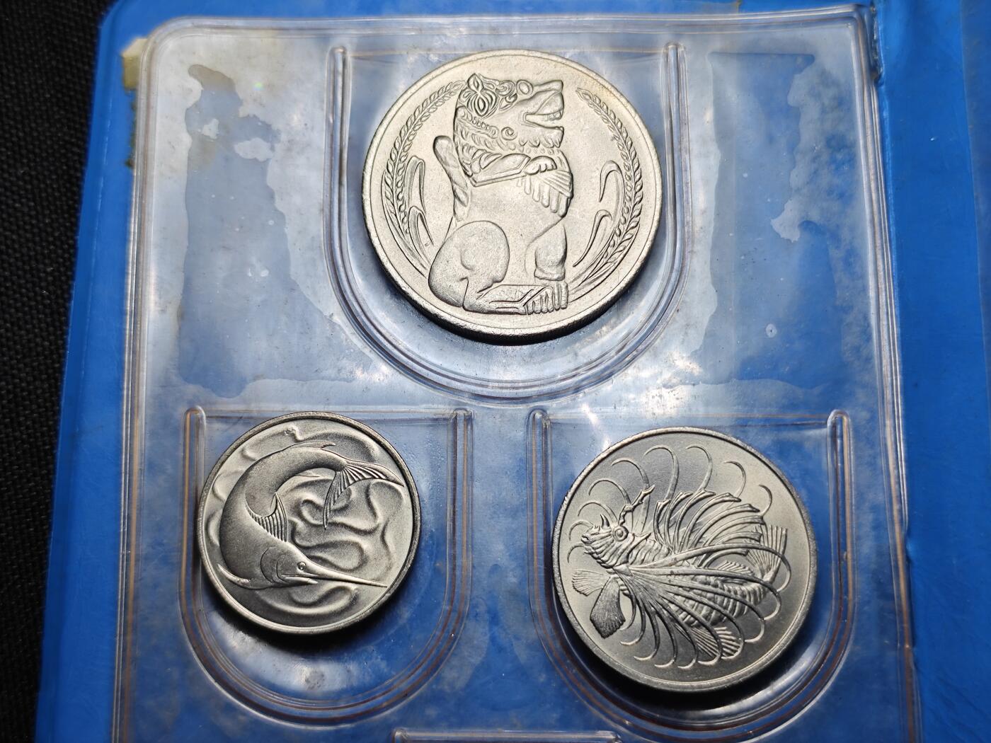 KK钱币收藏小铺   套币 批量/好品散币专场 2月预留时间 周末发货  新加坡动物版大小面值一套 好品