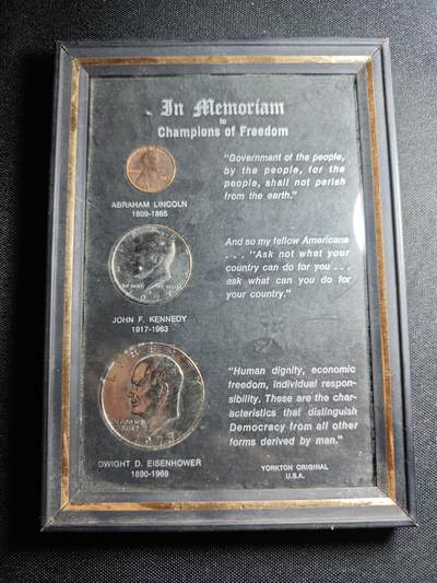 KK钱币收藏小铺   套币 批量/好品散币专场 2月预留时间 周末发货 -  美国建国200周年纪念 相框挂件