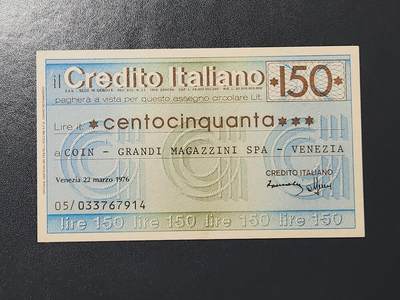 3月2号晚上8点 外国纸币自动截拍第33场 - 全新UNC 意大利 1976年150里拉