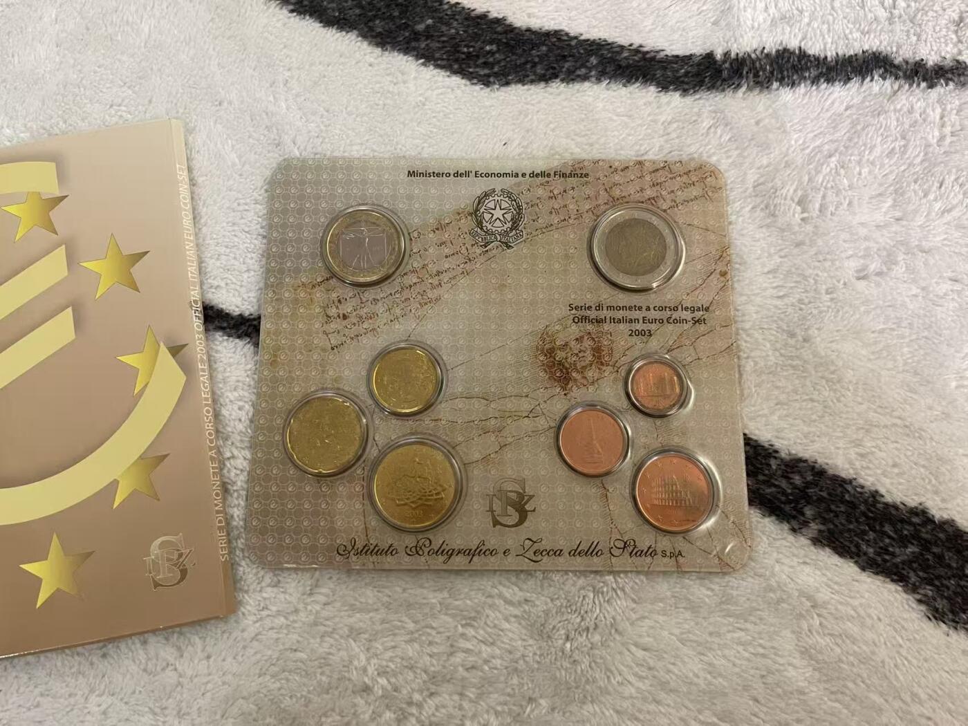 ❤️【币观天下】❤️ 第343期钱币秒杀拍卖场- 2026.3.6周五晚上6点半场 长期征集拍品  意大利2003年官方原装套币 品相如图正常氧化