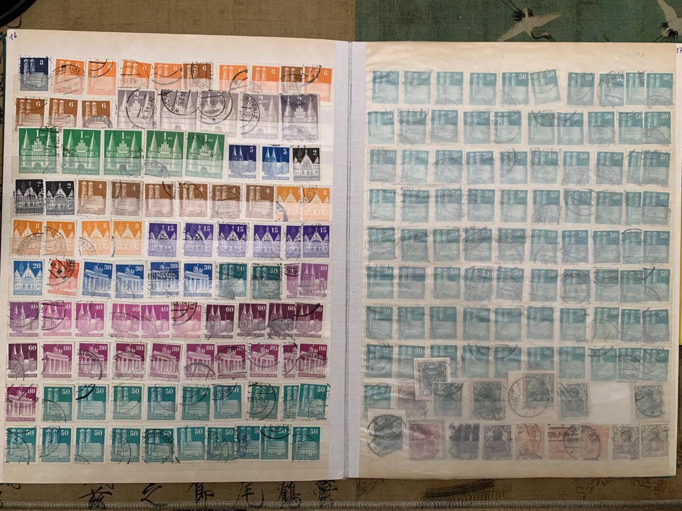 《竞宝斋》第467场 周日，周一 2场连拍 （全场包邮）欢迎送拍 德国老玩家珍藏邮票，德紧时期到一战，二战，以及二战后期邮票，具体数量见图。