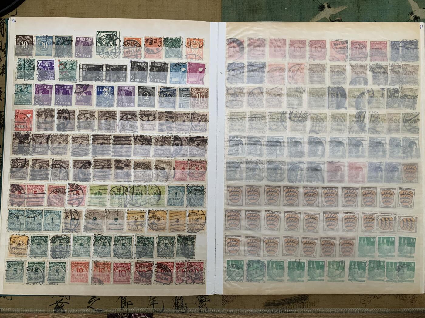 《竞宝斋》第467场 周日，周一 2场连拍 （全场包邮）欢迎送拍 德国老玩家珍藏邮票，德紧时期到一战，二战，以及二战后期邮票，具体数量见图。