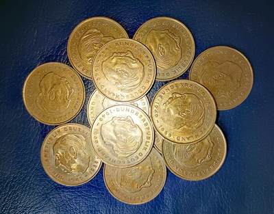 联邦德国1970--1978年首任总统豪斯头像2马克难遇全新原光靓品纪念币12枚一组 - 联邦德国1970--1978年首任总统豪斯头像2马克难遇全新原光靓品纪念币12枚一组