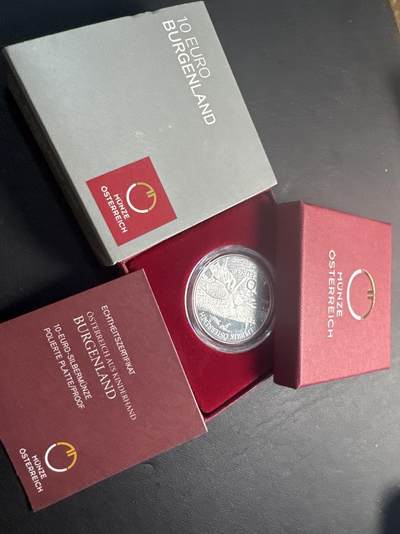 ❤️【币观天下】❤️ 第343期钱币秒杀拍卖场- 2026.3.6周五晚上6点半场 长期征集拍品  - 奥地利联邦省系列银币 盒证齐全(面值10欧，重量17.3克)2015