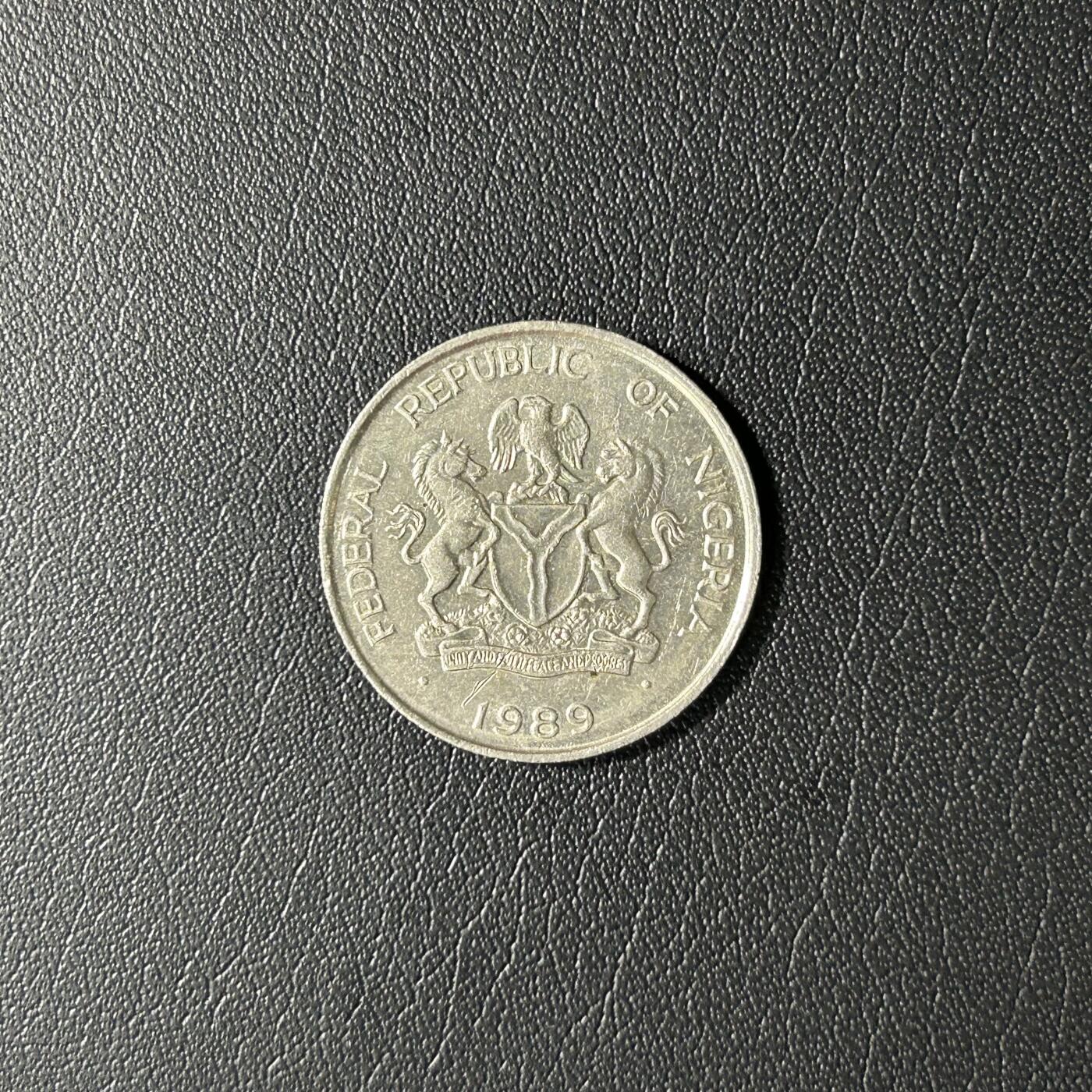 【铜匠收藏】★第141★散币专场 不寄存，30包邮。不满30元，支付5元运费。《接受代拍 代送NGC评级》 尼日利亚 1989年 10考包铜镍币 安全边