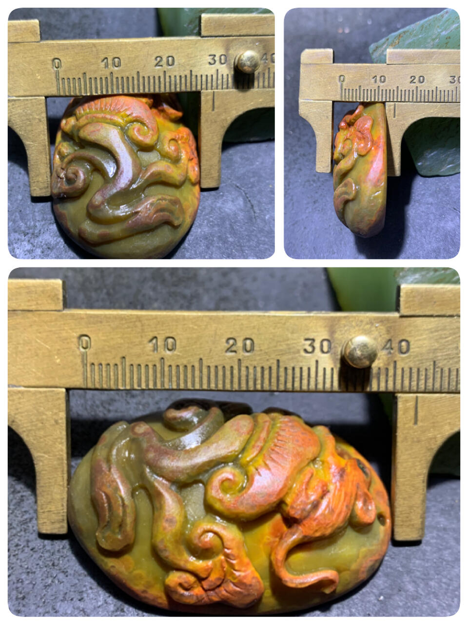 精美亚光冰飘战国红玛瑙手工俏色巧雕鼠来宝吊坠一个，