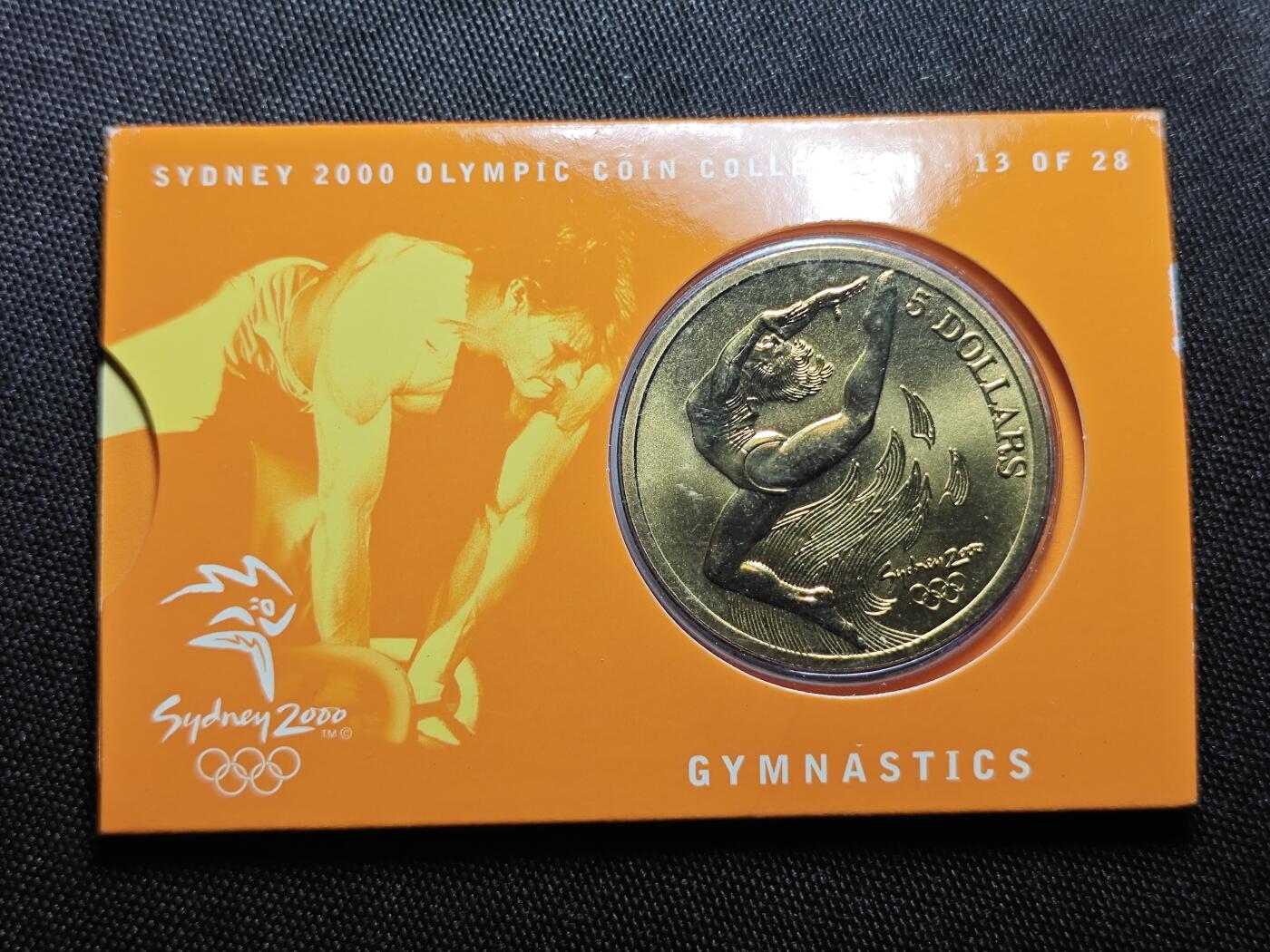 KK钱币收藏小铺   套币 批量/好品散币专场 2月预留时间 周末发货   2000澳大利亚5元奥运纪念币 卡套