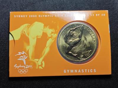 KK钱币收藏小铺   套币 批量/好品散币专场 2月预留时间 周末发货 -   2000澳大利亚5元奥运纪念币 卡套