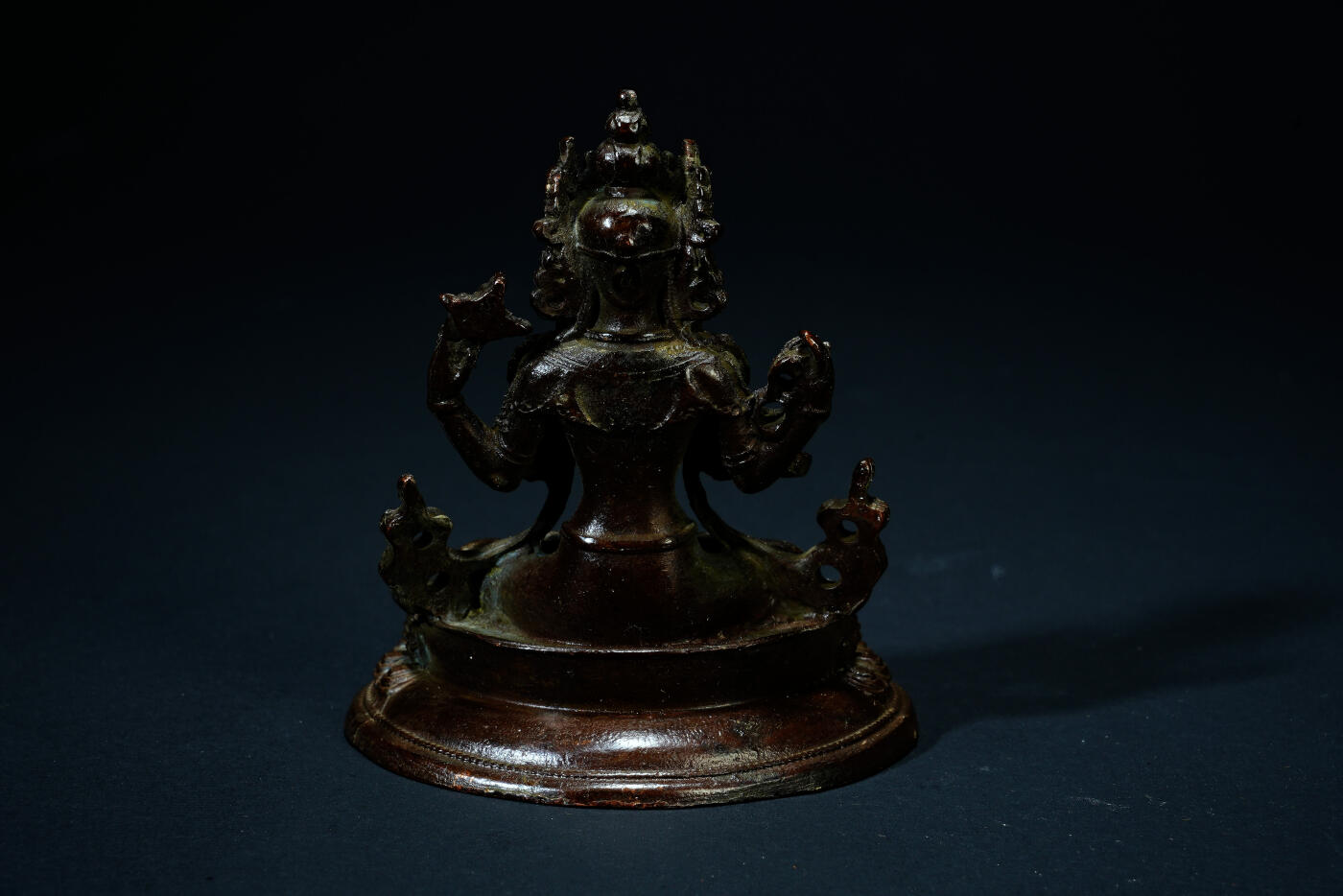 上海都达杂项专场四十四【全场包邮】  尼泊尔铜四臂观音造像91-82