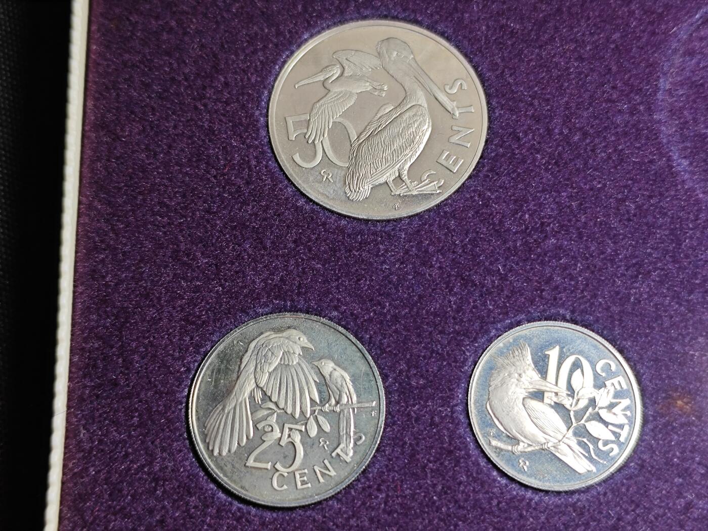 KK钱币收藏小铺   套币 批量/好品散币专场 2月预留时间 周末发货  1973维尔京群岛精制铜镍套币