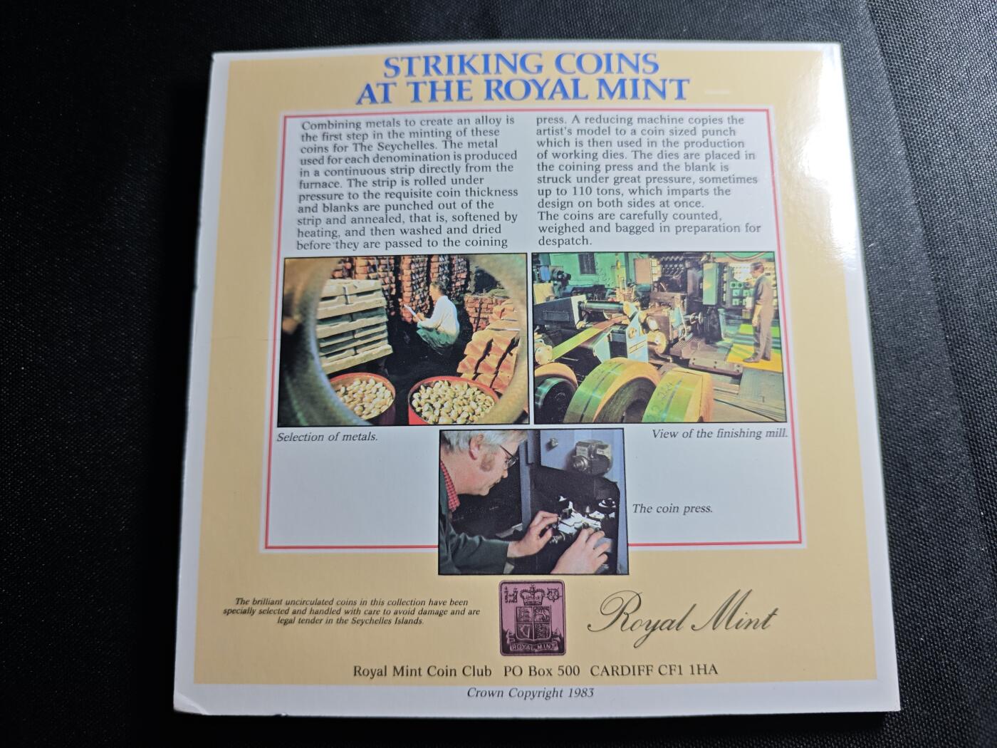 KK钱币收藏小铺   套币 批量/好品散币专场 2月预留时间 周末发货  1982塞舌尔东西面值清年一套