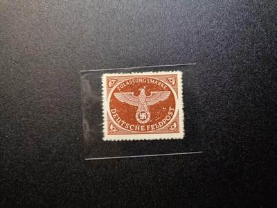 云宸嘉赏-勋臻精藏⭐️元宵节特别专拍场次🎖 - 德意志第三帝国军邮许可票（Zulassungsmarke） 用于授权邮件通过德国战地邮政（Deutsche Feldpost）系统寄送，并非普通邮资邮票