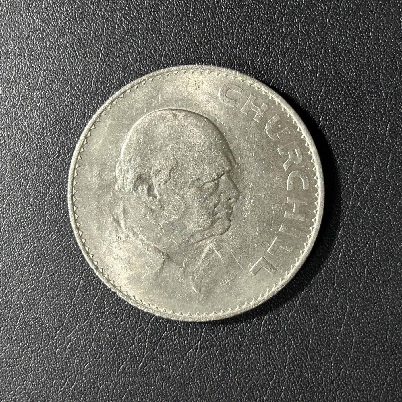 【铜匠收藏】★第141★散币专场 不寄存，30包邮。不满30元，支付5元运费。《接受代拍 代送NGC评级》 英国 1965年 丘吉尔克朗纪念币