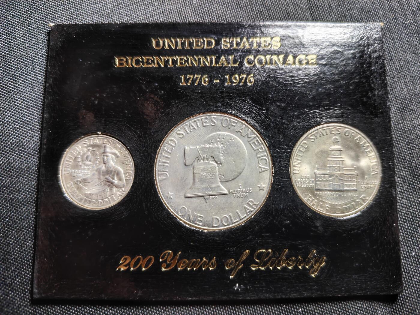 KK钱币收藏小铺   套币 批量/好品散币专场 2月预留时间 周末发货  1976美国建国200周年纪念套币