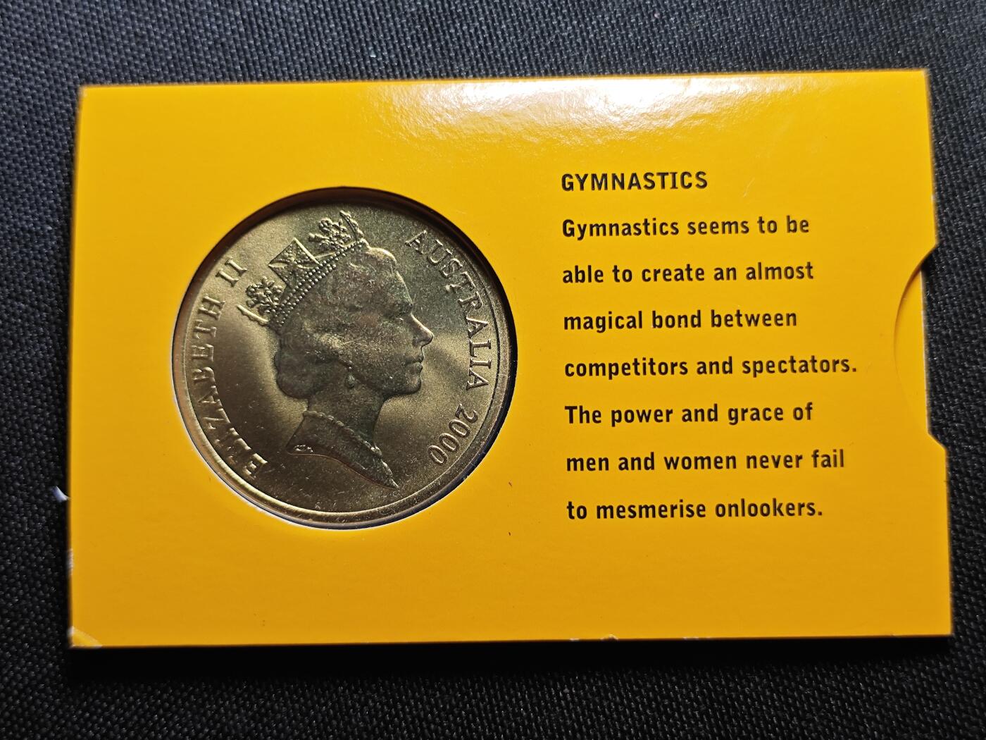 KK钱币收藏小铺   套币 批量/好品散币专场 2月预留时间 周末发货   2000澳大利亚5元奥运纪念币 卡套