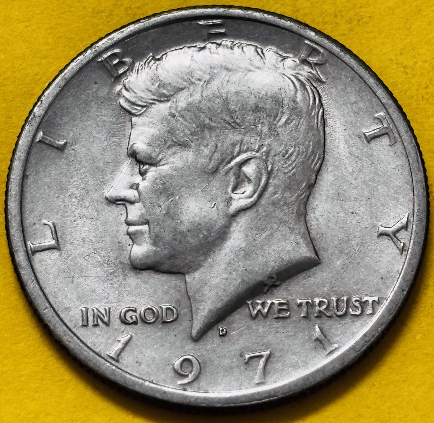 文馨钱币收藏第 295 场，（元宵场）各种银币散币纪念章，长期接代拍业务 1971 年美国肯尼迪半美元 D 版