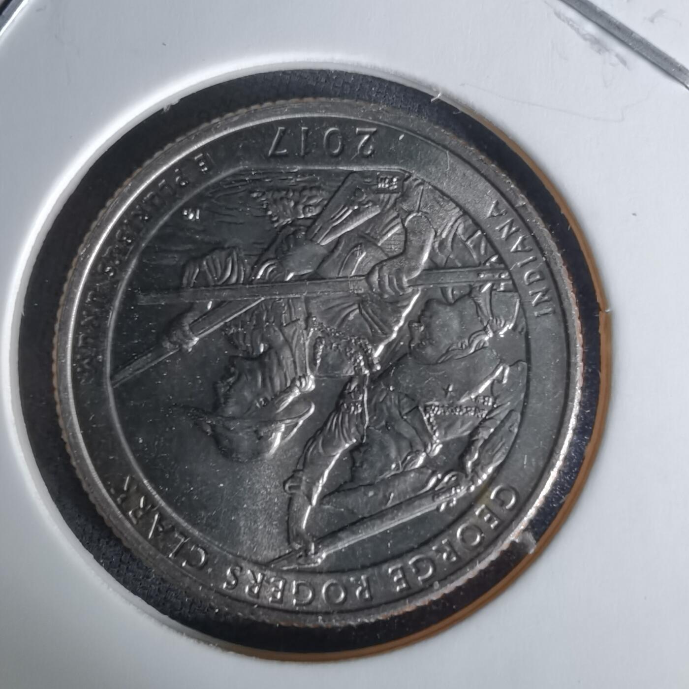 沼泽如烟--第1008场 美国2017年25分纪念币