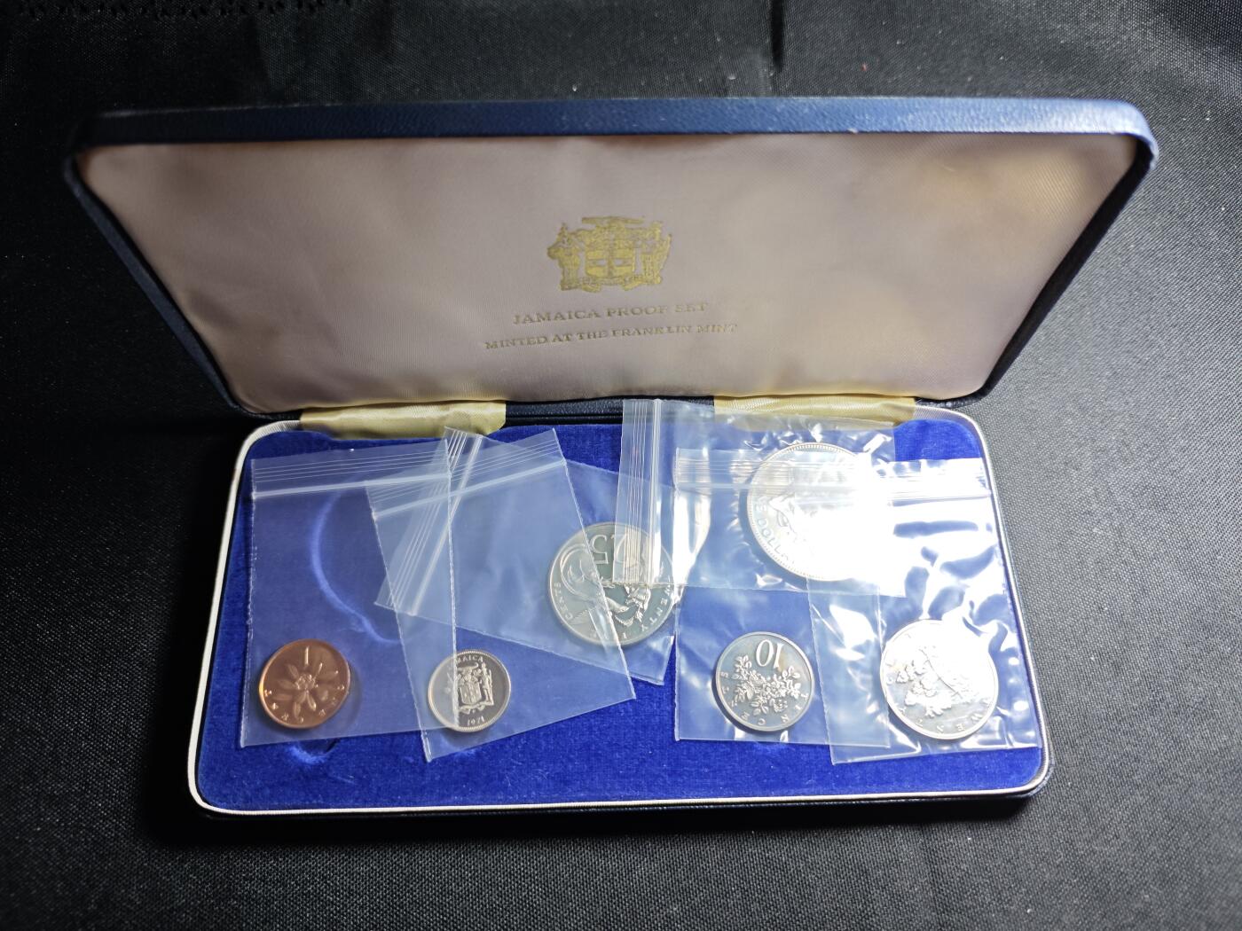 KK钱币收藏小铺   套币 批量/好品散币专场 2月预留时间 周末发货  1971牙买加大小面值精制铜镍套币