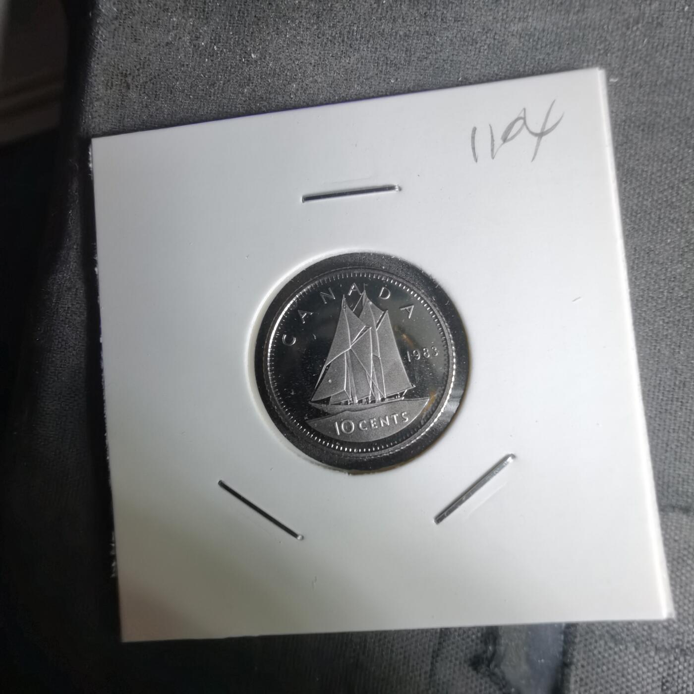 沼泽如烟--第1011场 加拿大1983年10分精制币