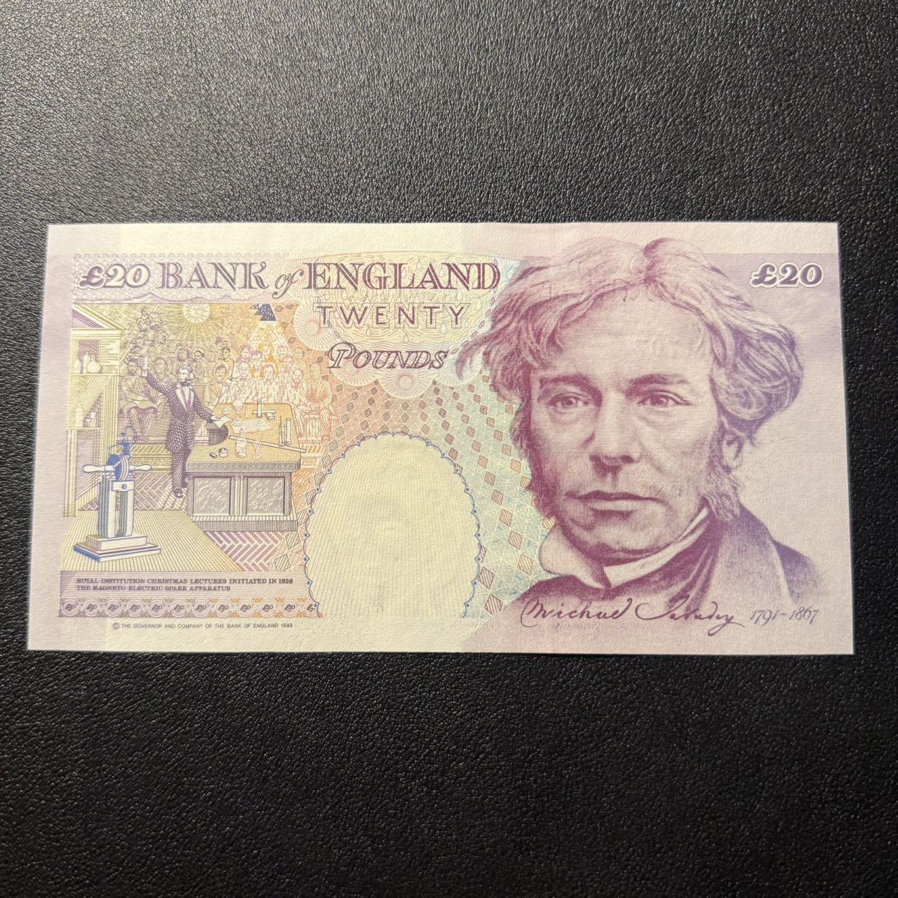 第15期 库存 英国1993年20镑 全新unc