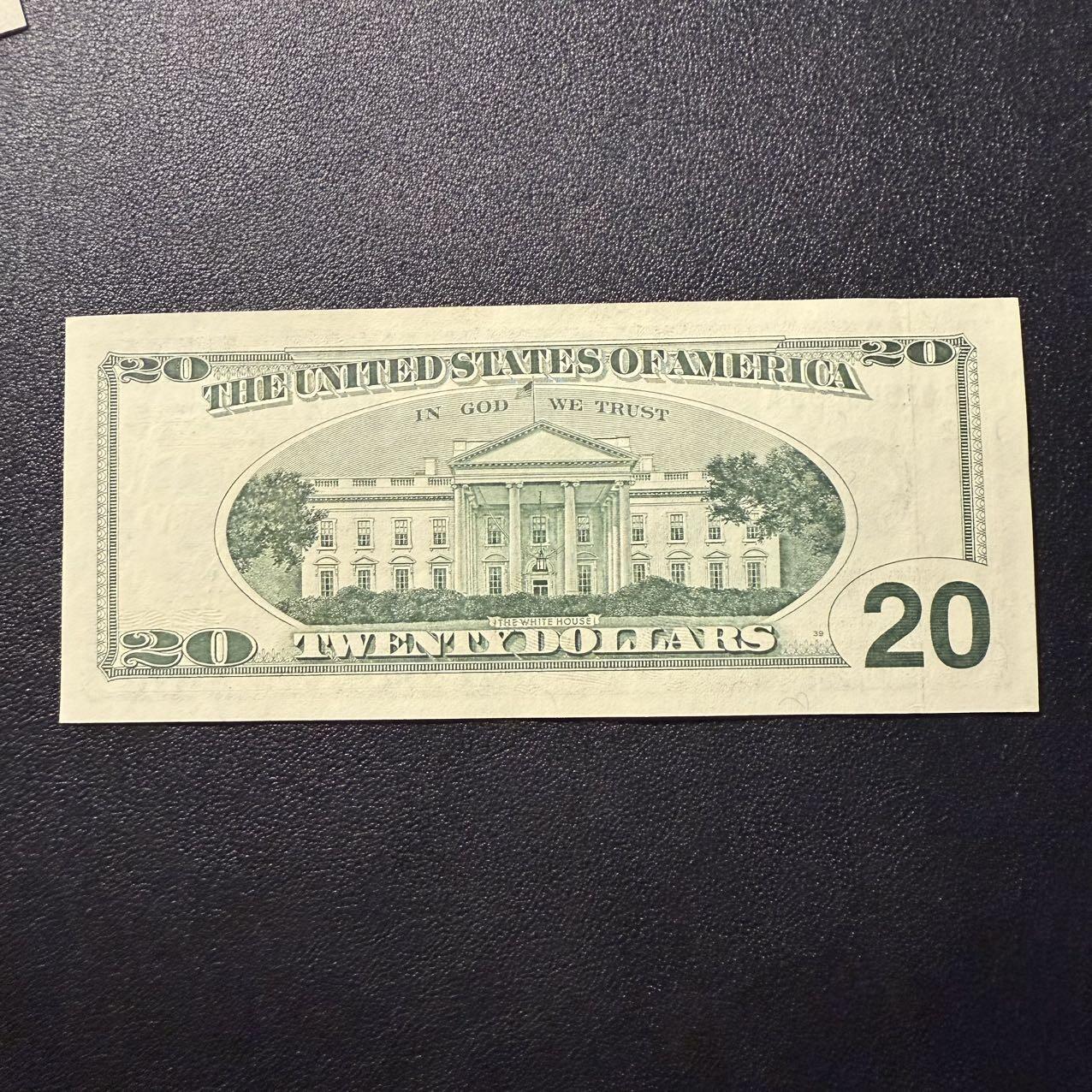 第15期 库存 美国 2001年大头20 全新unc-