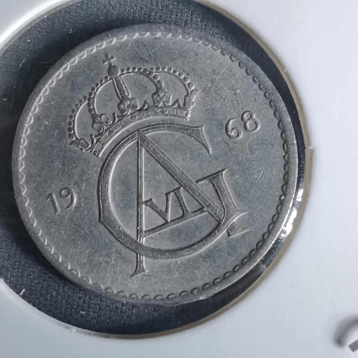 沼泽如烟--第1008场 瑞典1968年50欧尔