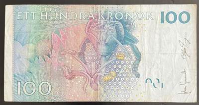 小福收藏拍卖第202期 流通品相裸钞 特惠场 本场全部为欧洲纸币【佣金仅收2% 不设最低佣金 全场包邮】 瑞典 2009年 100克朗