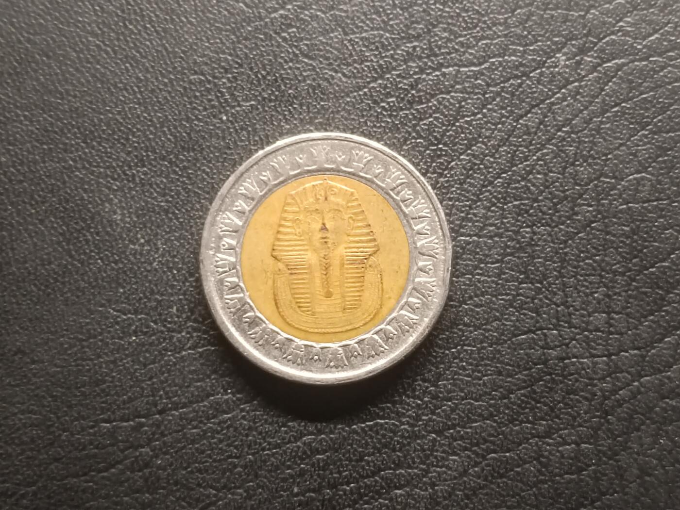 荟藏特别场次第四期——“社长的钢镚堆” 埃及1镑双色币 图坦卡蒙