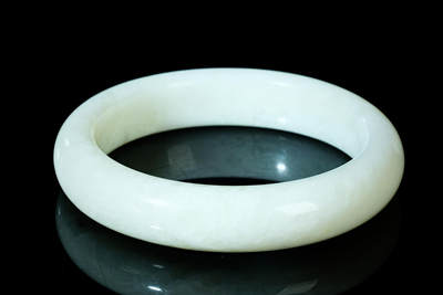 上海都达杂项专场四十四【全场包邮】  - 天然蓝田玉贵妃手镯 附鉴定证书941-80