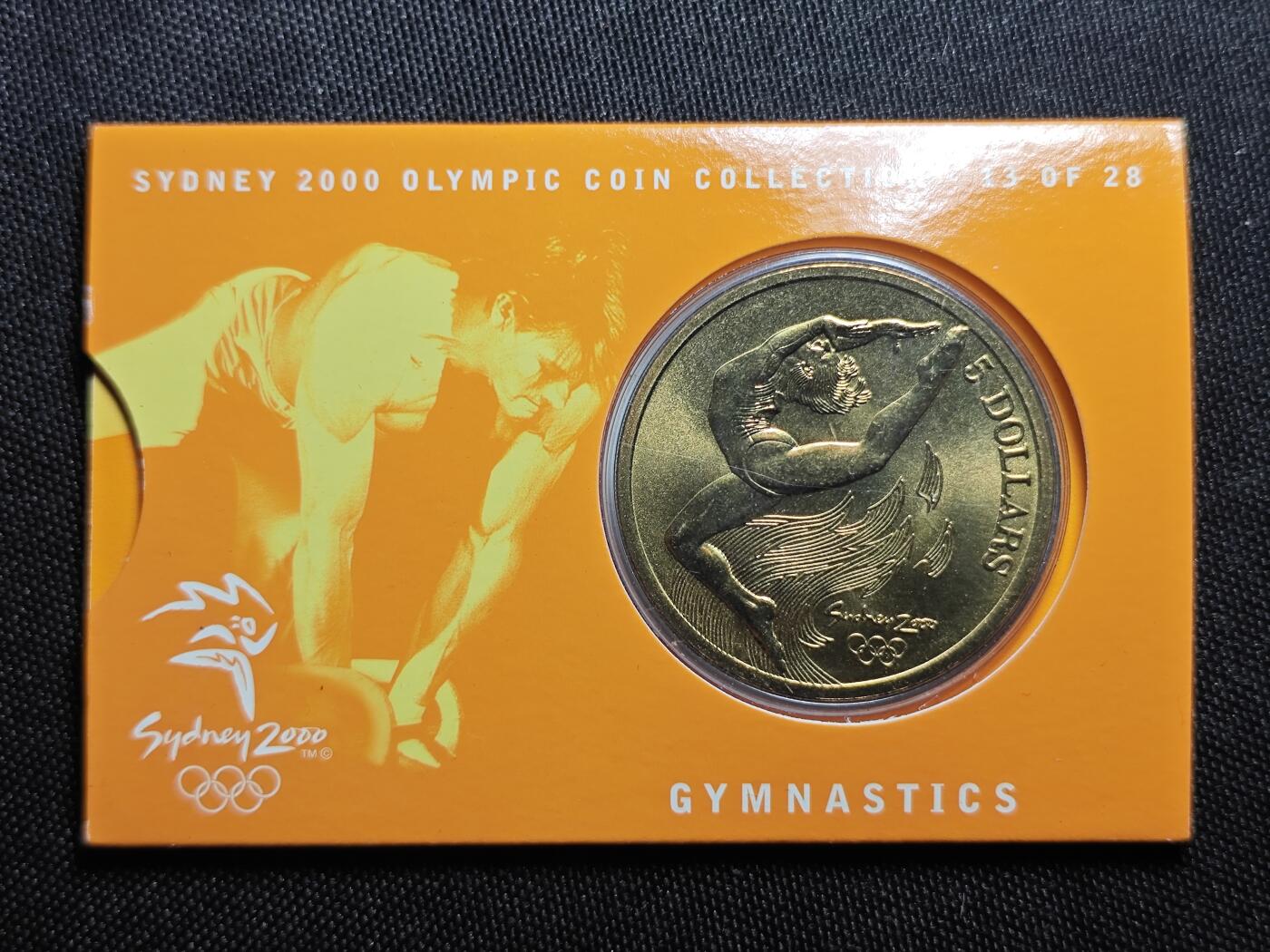 KK钱币收藏小铺   套币 批量/好品散币专场 2月预留时间 周末发货   2000澳大利亚5元奥运纪念币 卡套