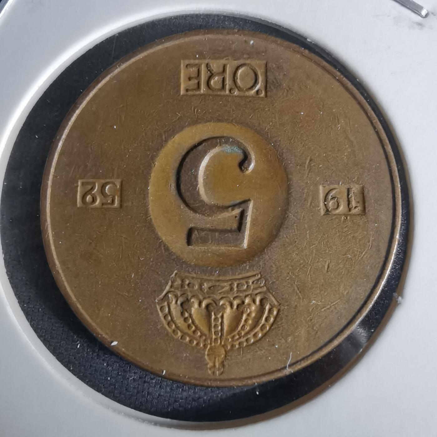 沼泽如烟--第1008场 瑞典1952年5欧尔