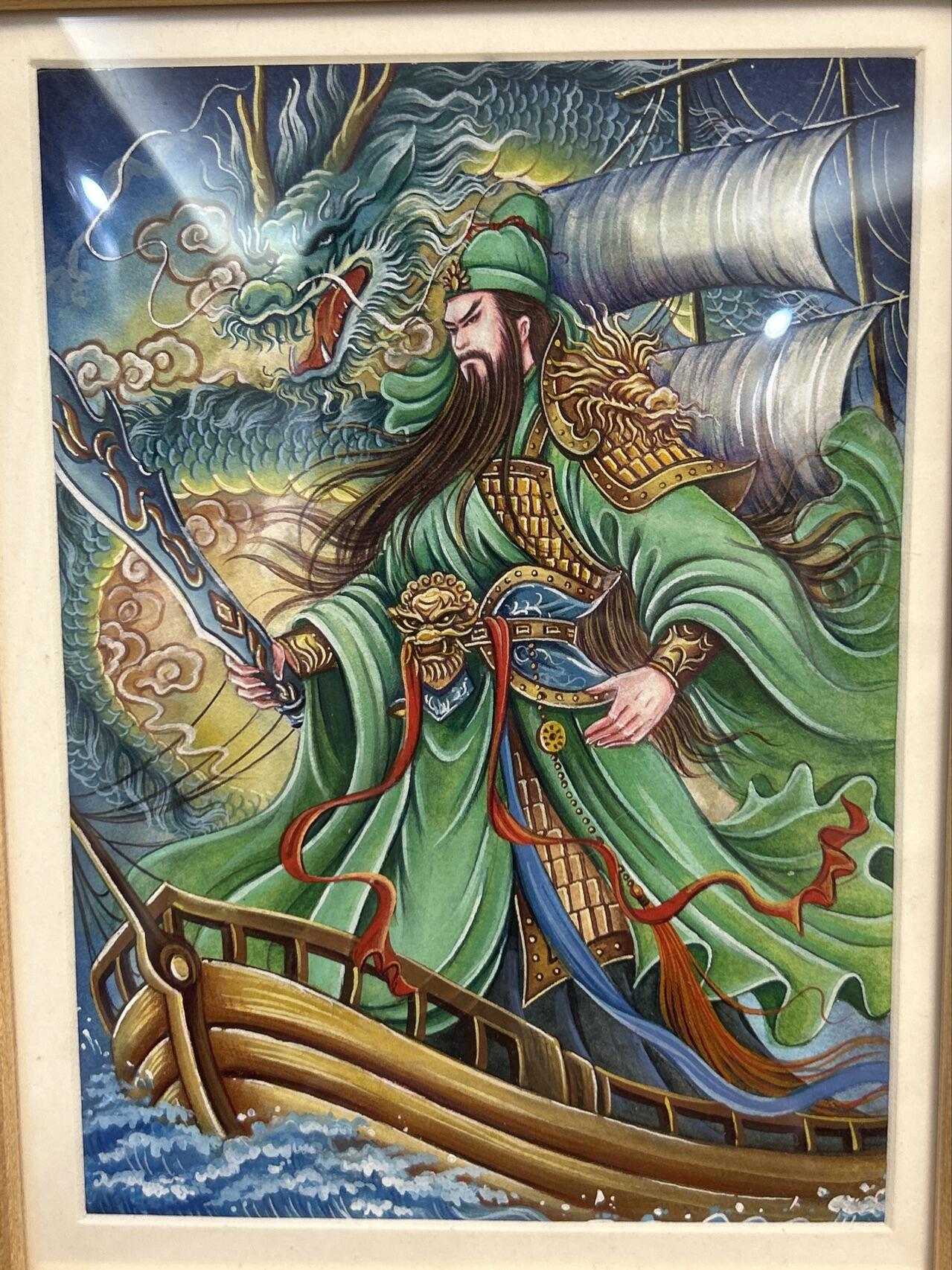 喜灰玩卡拍卖第五期，接拍品0佣金，欢迎送拍，释放现金流，让自己有资金可以购买更多喜欢的卡牌，让别的卡友能淘到更多心仪的卡牌 太乙老师手绘 关二爷 卡背有签名