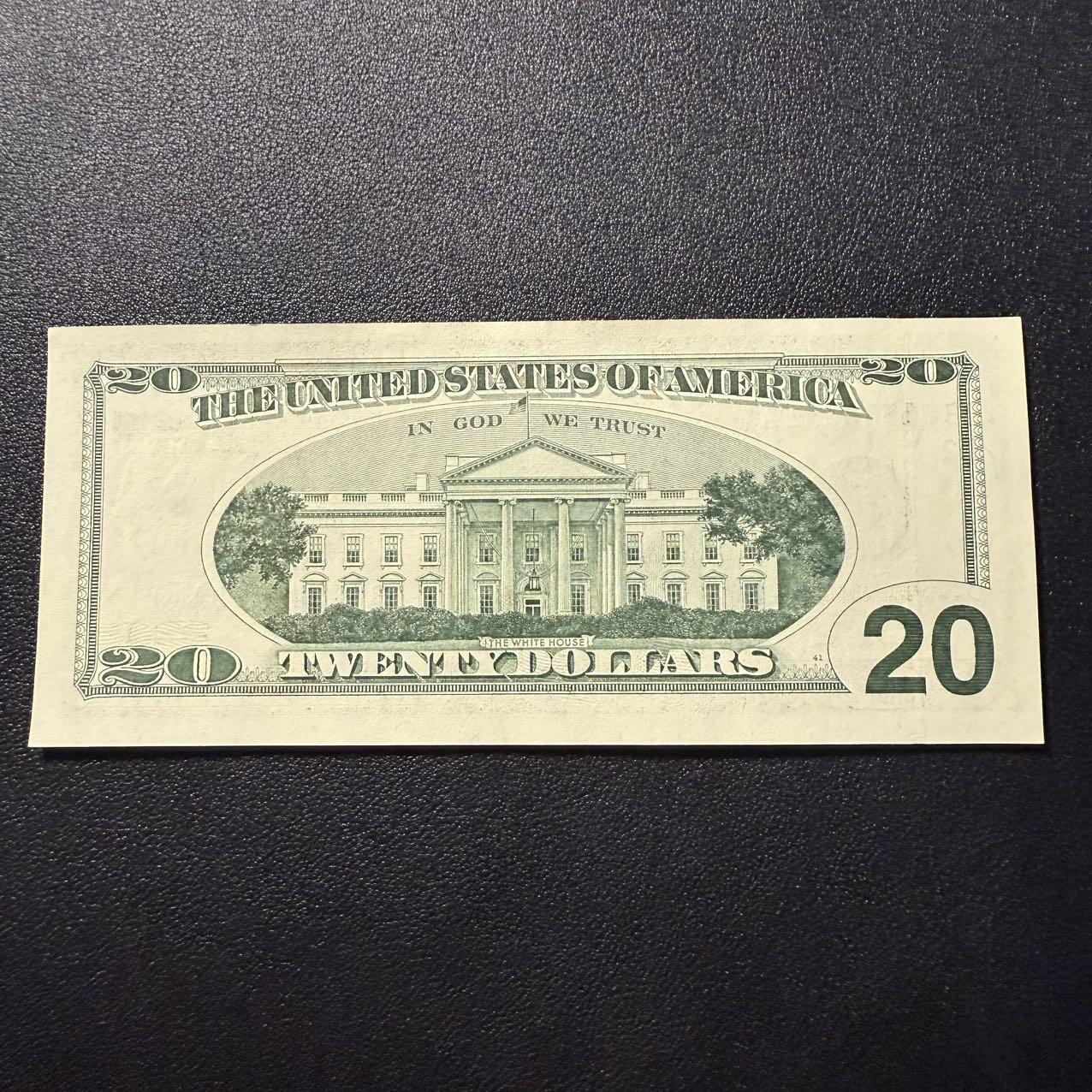 第15期 库存 美国 2001年大头20 全新unc-