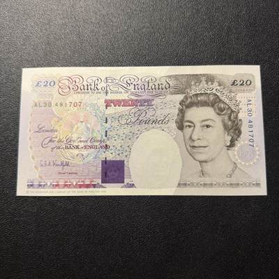 第15期 库存 - 英国1993年20镑 全新unc