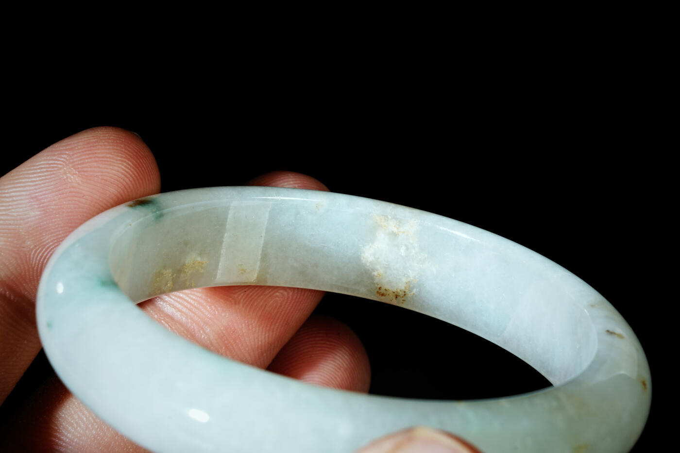 上海都达杂项专场四十四【全场包邮】  天然冰种翡翠（A货）贵妃手镯 附鉴定证书91-72
