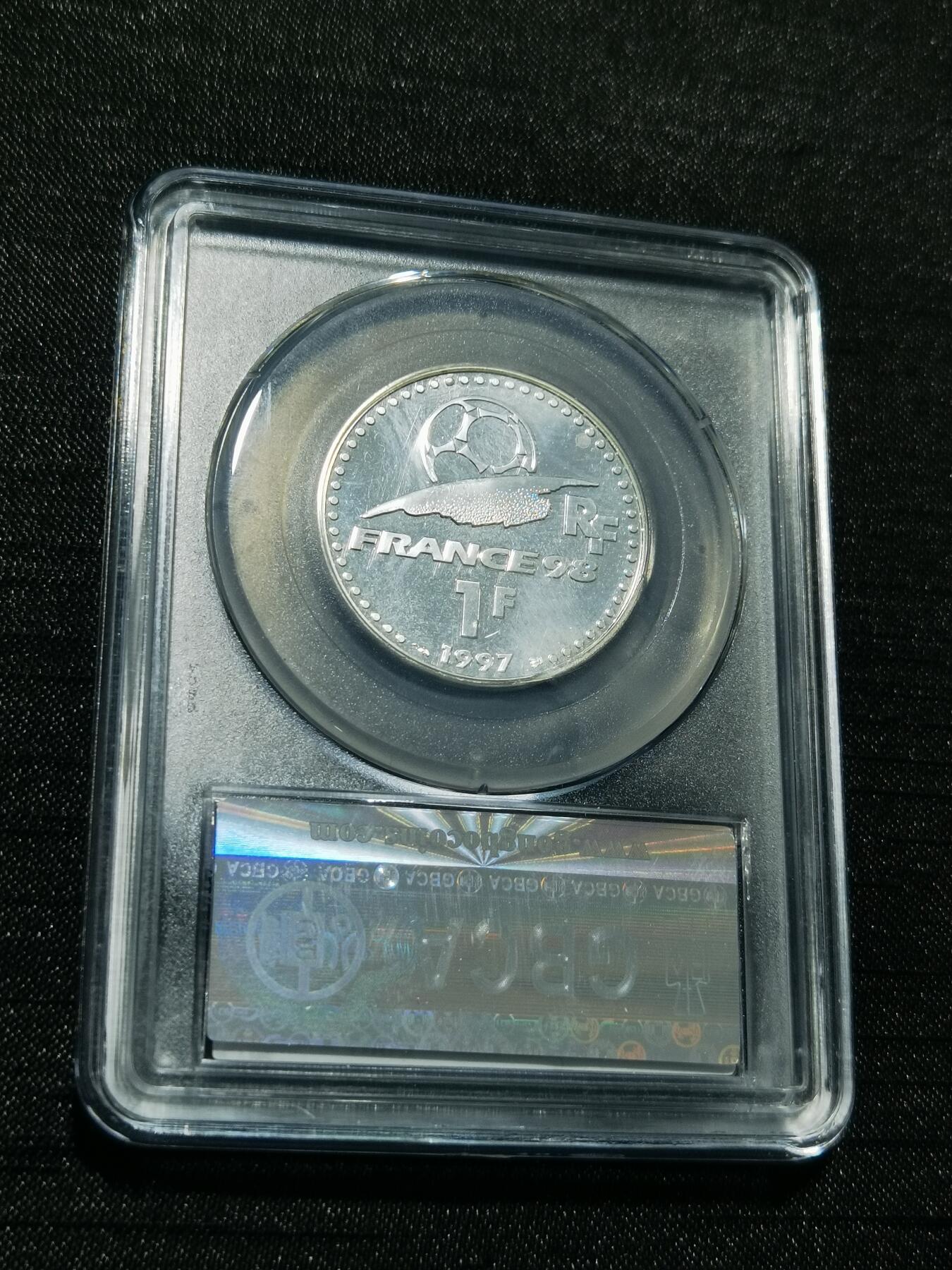 天下钱庄专场欢迎参拍 法国世界杯银币