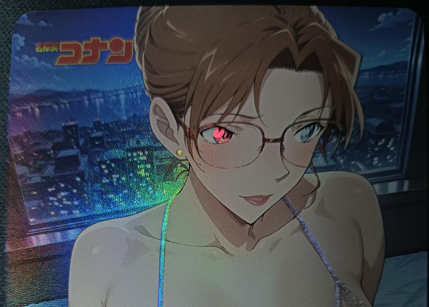 花开卡拍第61期（3月7号周六截拍，品控勿拍!!!拍品不寄存，运费5元（新疆需补运费差价或顺丰到付），自制卡难免瑕疵，可能存在轻微撞角爆边等出厂瑕疵，品控介意勿拍！） 嘎嘎鸭 名侦妃英理 艺术卡 彩闪