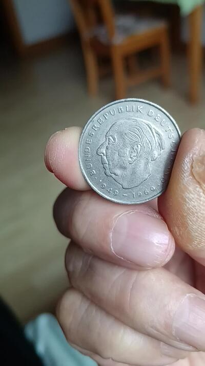 联邦德国1970--1978年首任总统豪斯头像2马克难遇全新原光靓品纪念币12枚一组