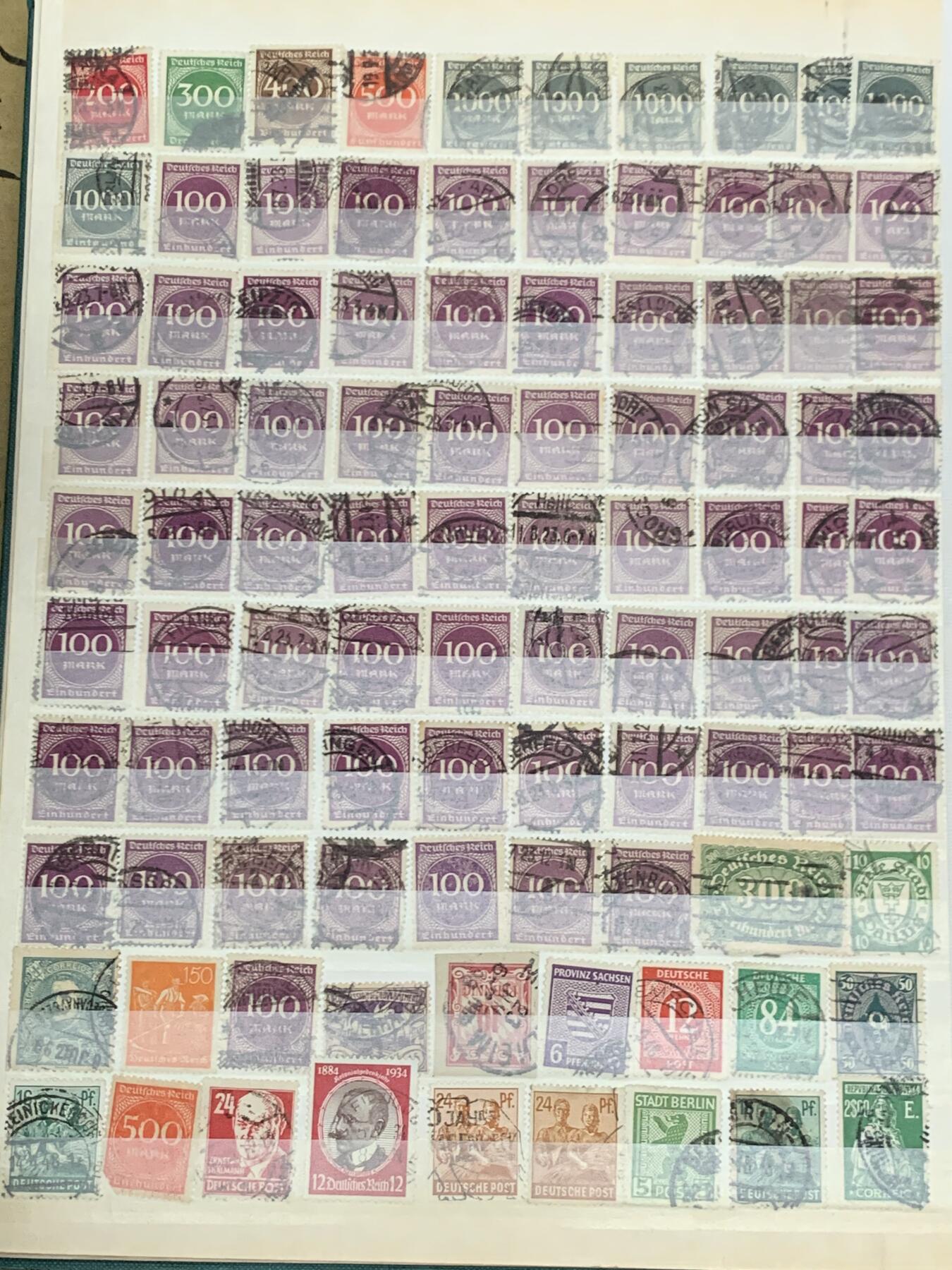 《竞宝斋》第467场 周日，周一 2场连拍 （全场包邮）欢迎送拍 德国老玩家珍藏邮票，德紧时期到一战，二战，以及二战后期邮票，具体数量见图。