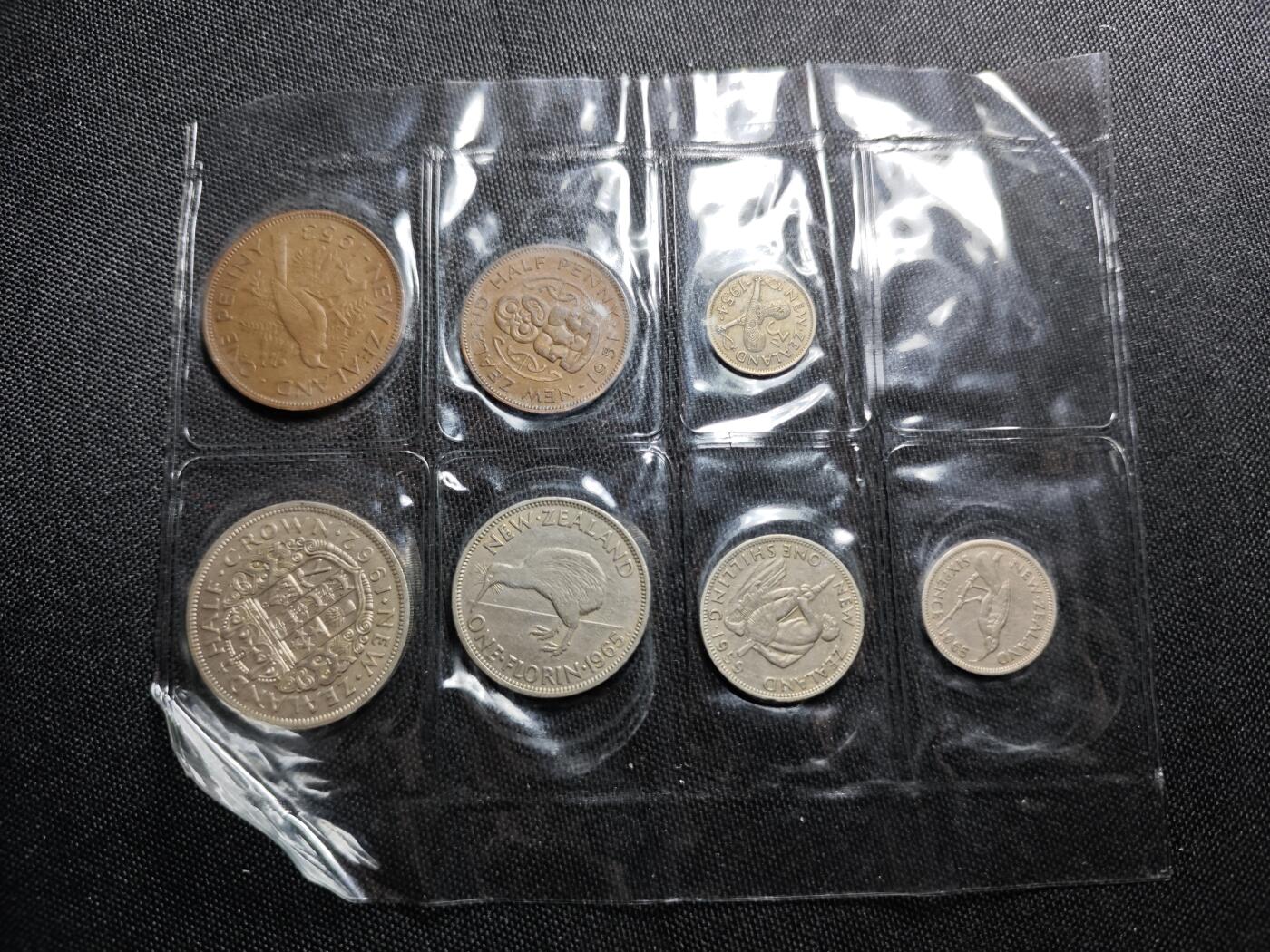 KK钱币收藏小铺   套币 批量/好品散币专场 2月预留时间 周末发货  新西兰大小面值一套