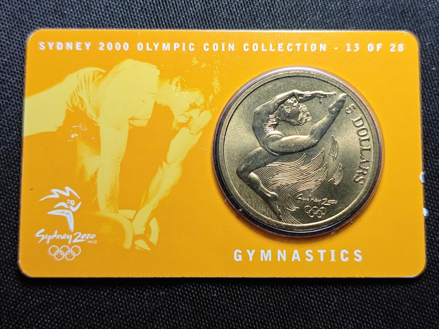 KK钱币收藏小铺   套币 批量/好品散币专场 2月预留时间 周末发货   2000澳大利亚5元奥运纪念币 卡套