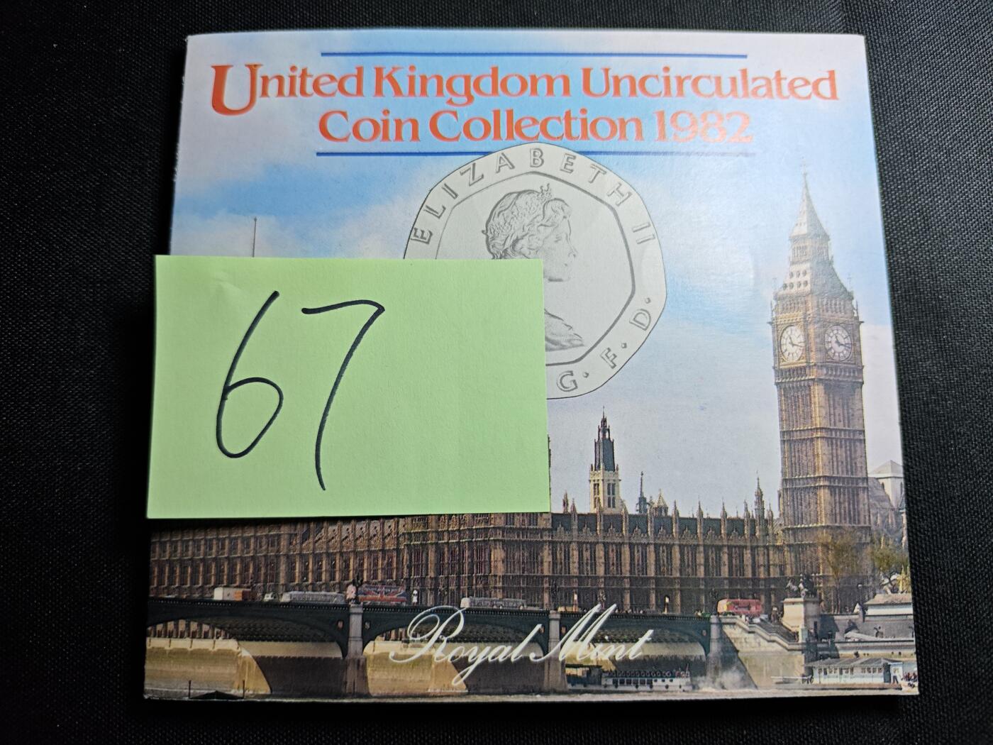 KK钱币收藏小铺   套币 批量/好品散币专场 2月预留时间 周末发货  1982英国大小面值清年一套