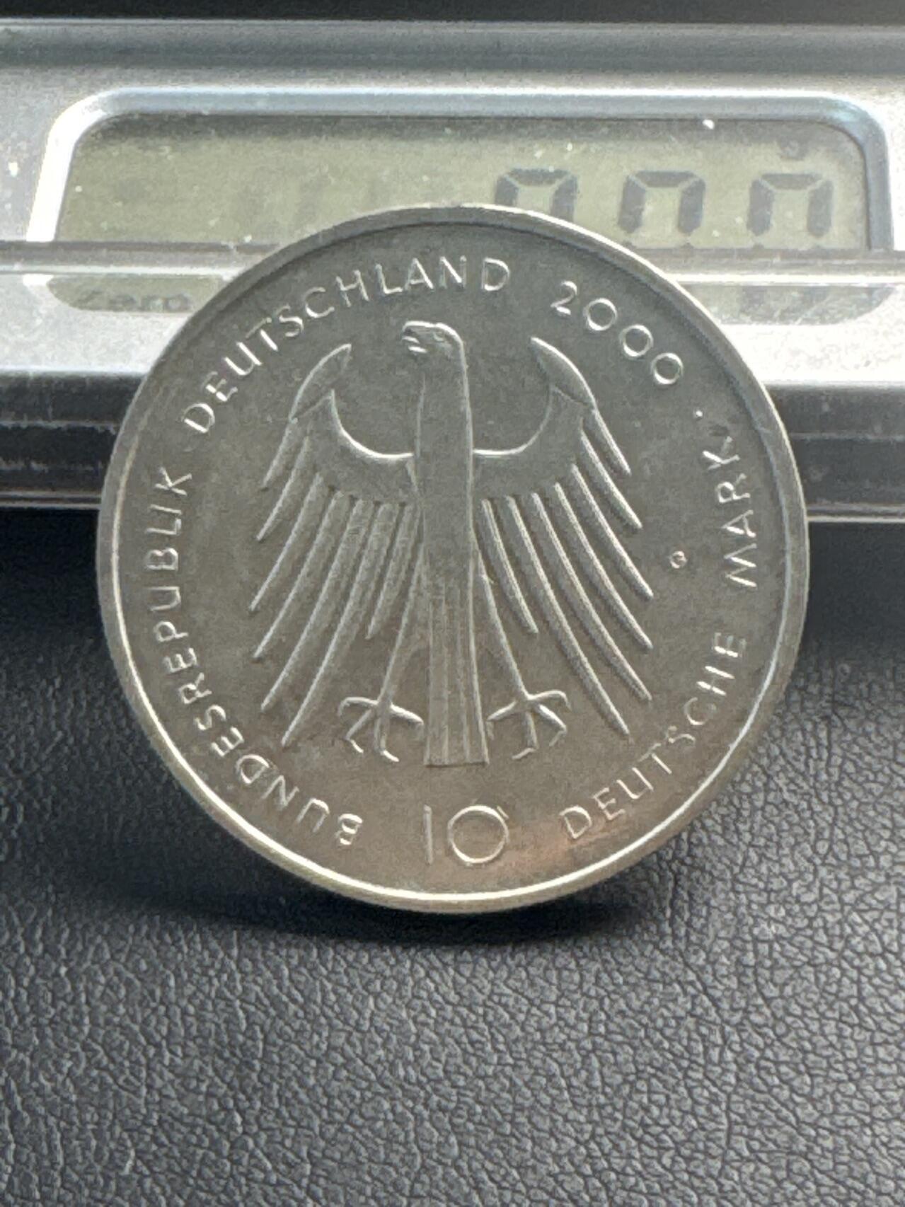 ❤️【币观天下】❤️ 第343期钱币秒杀拍卖场- 2026.3.6周五晚上6点半场 长期征集拍品  德国2000年10马克纪念银币15.53克