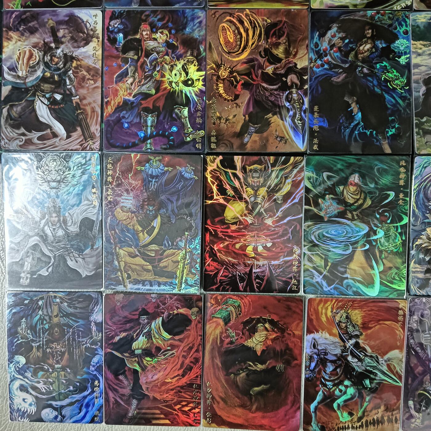 花开卡拍第61期（3月7号周六截拍，品控勿拍!!!拍品不寄存，运费5元（新疆需补运费差价或顺丰到付），自制卡难免瑕疵，可能存在轻微撞角爆边等出厂瑕疵，品控介意勿拍！） 卡玩帕克封神天下第三弹 男卡42张 折光彩闪