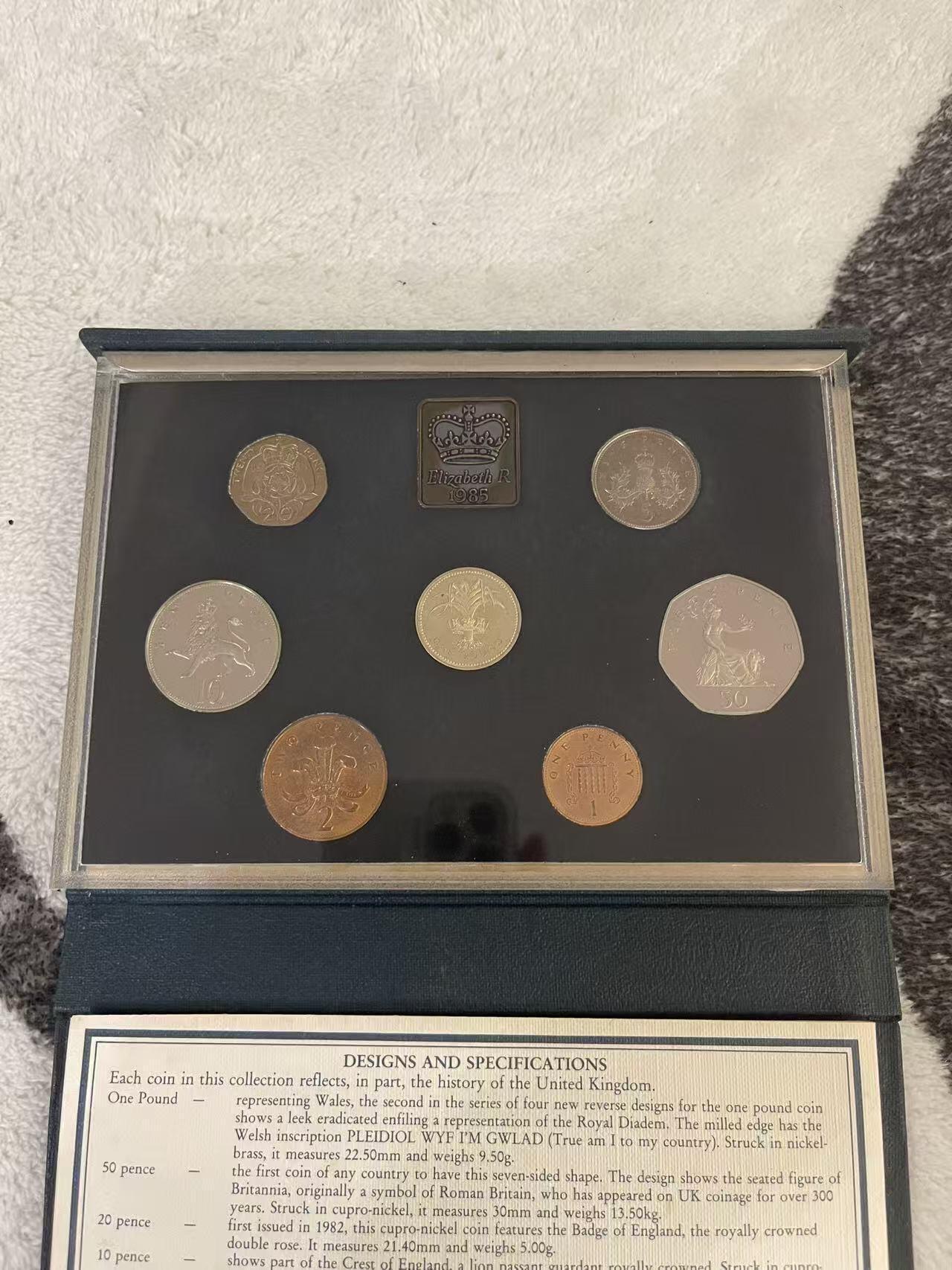 ❤️【币观天下】❤️ 第343期钱币秒杀拍卖场- 2026.3.6周五晚上6点半场 长期征集拍品  英国1985年精制套币 品相如图