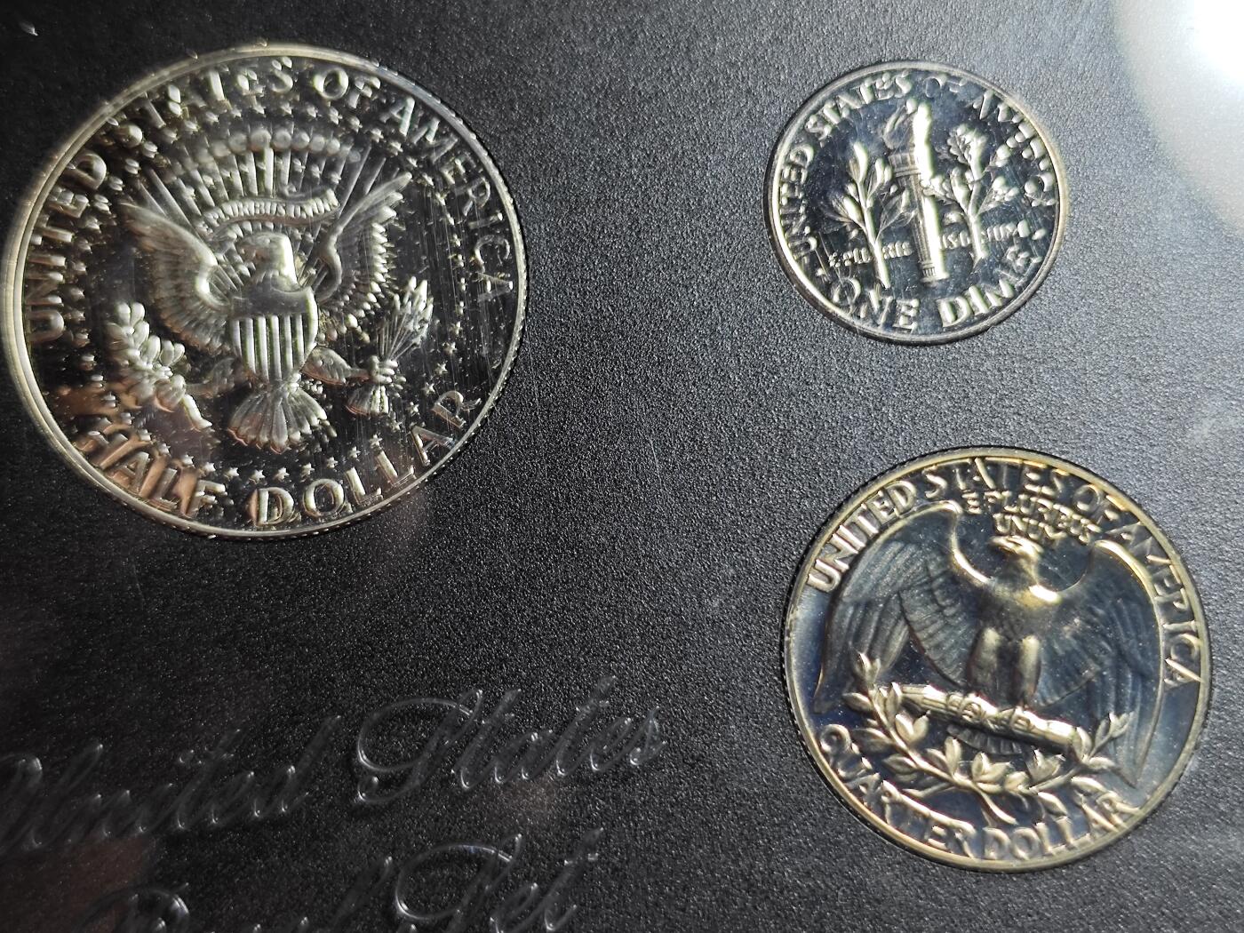 KK钱币收藏小铺   套币 批量/好品散币专场 2月预留时间 周末发货  1968美国大小面值精制套币 含50分银币