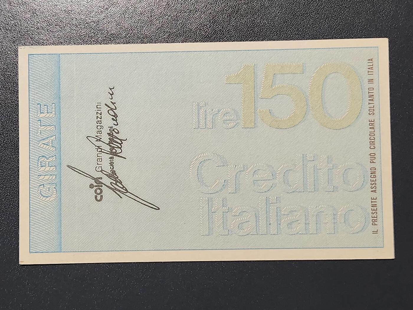 3月2号晚上8点 外国纸币自动截拍第33场 全新UNC 意大利 1976年150里拉