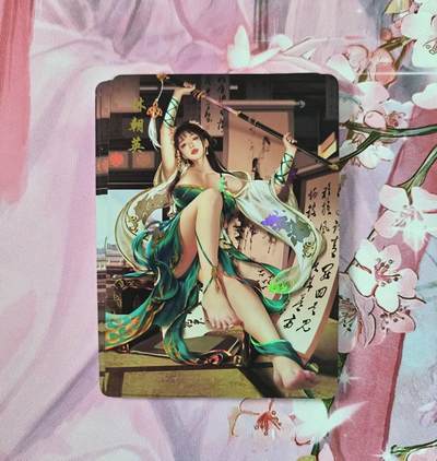 满赠PR！！龙虎卡牌-七七场（满200元包邮，无佣金，每周六结拍，欢迎送拍） - 彩闪3张 青鸾殿 神雕侠侣 林朝英 3渐变一套