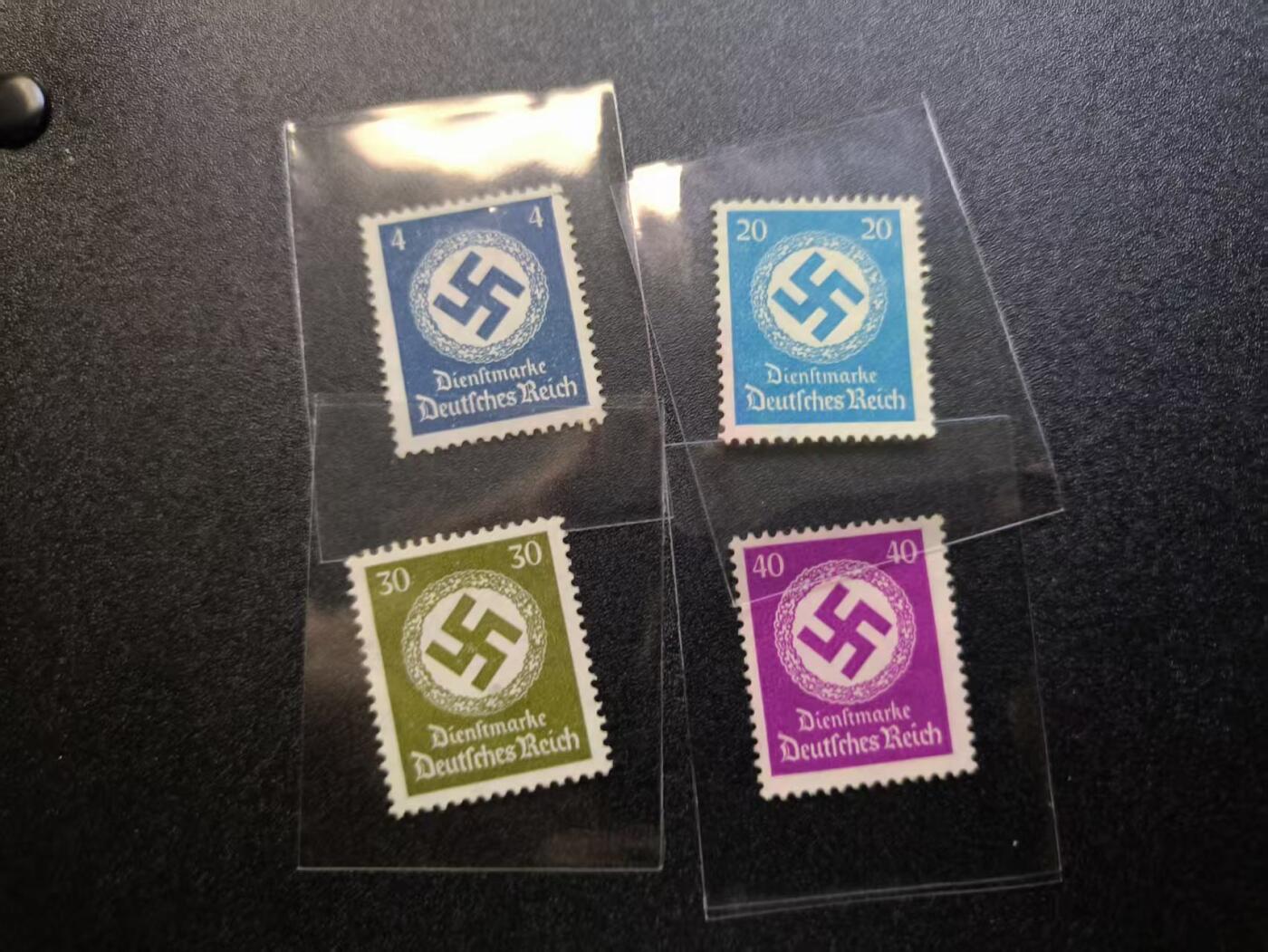 云宸嘉赏-勋臻精藏⭐️年后精品专拍场次🎖 德意志第三帝国公务邮票一组 （官方公务邮票，不对普通民众销售）