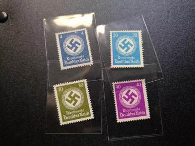 云宸嘉赏-勋臻精藏⭐️年后精品专拍场次🎖 - 德意志第三帝国公务邮票一组 （官方公务邮票，不对普通民众销售）